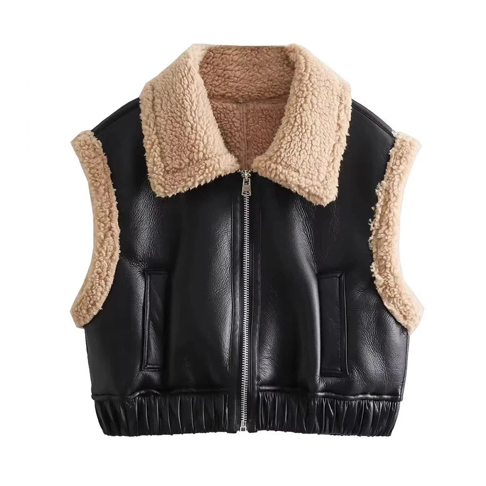 Shearling-Lined Vest