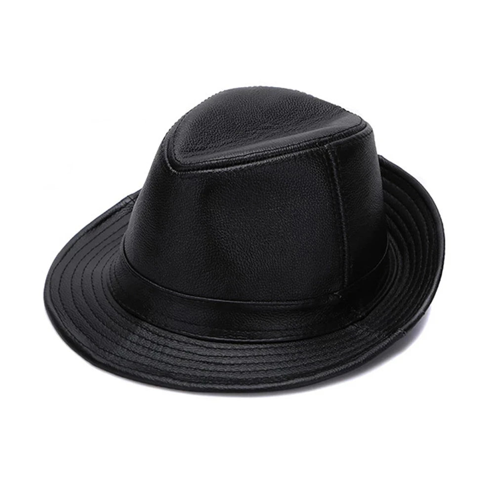 FEDORA LEATHER CAP